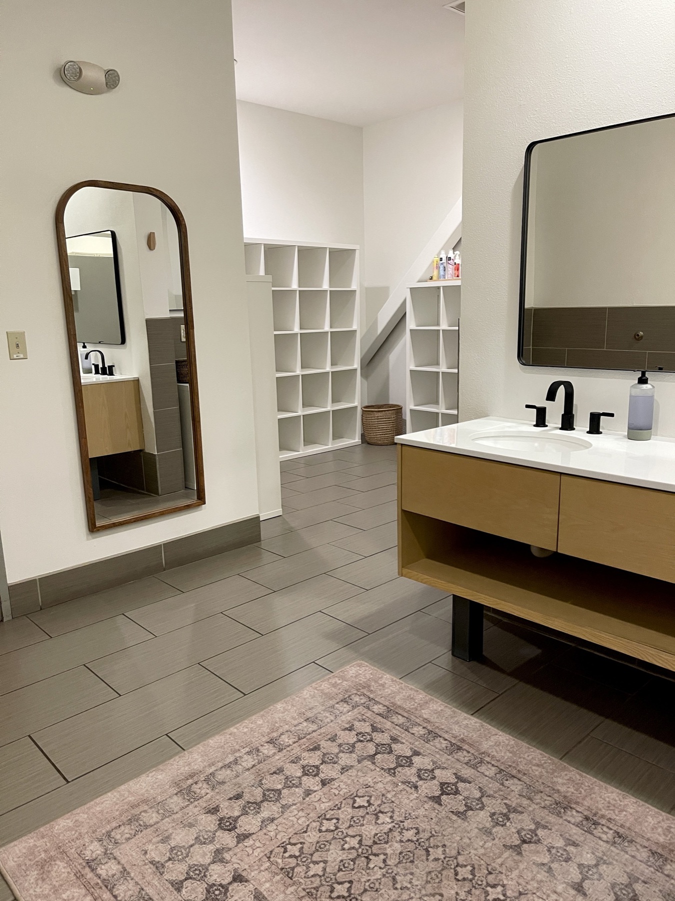 Locker room amenities at SWEAT