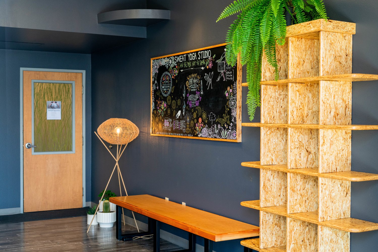 New student welcome at SWEAT Yoga Studio